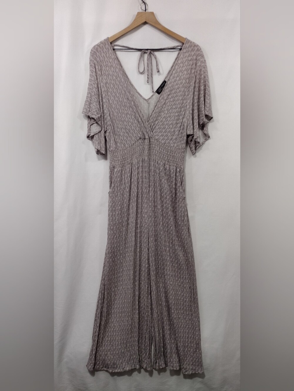 Final Touch Geometric Print Jumpsuits Womens L Boho Retro 90s Coastal Fairy
